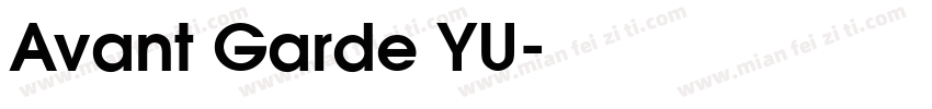 Avant Garde YU字体转换